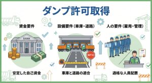 ダンプ許可のバナー